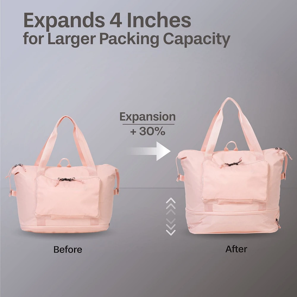 5 Piece Hardside Luggage Set: 28 Inch Spinner Suitcase, 24 Inch Rolling Luggage, 20" Carry-On Suitcase, Toiletry Kit & Expandable Tote Bag
