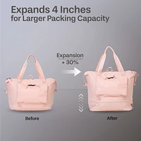 5 Piece Hardside Luggage Set: 28 Inch Spinner Suitcase, 24 Inch Rolling Luggage, 20" Carry-On Suitcase, Toiletry Kit & Expandable Tote Bag
