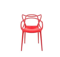 Heavenly Collection Red Plastic Armchair