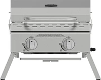 Expert Grill 2 Burner Tabletop Propane Gas Grill in Stainless Steel