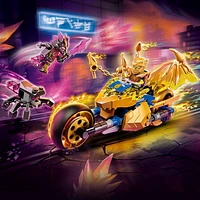 LEGO Ninjago La moto dragon d’or de Jay 71768 Ensemble de construction (137 pièces)