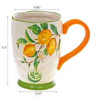 IH Casa Decor Ceramic Lemon Mug - Set of 4