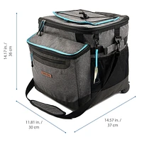 Glacière pliable à roulettes Ozark Trail 50 canettes, accès facile par le haut, qualité alimentaire, capacité 17,4 qt / 50 canettes. Glacière