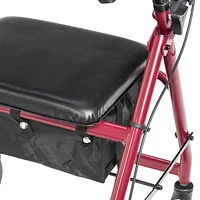 Déambulateur à roulettes de 15,24 cm (6 po) et à hauteur réglable de Drive Medical Déambulateur à roulettes