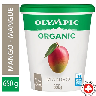 Olympic Organic Yogurt Mango 3%, 650g