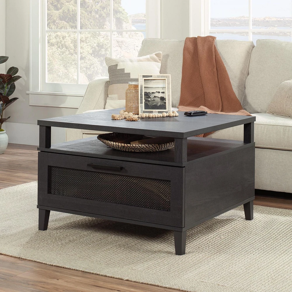 Sauder La Collection Tiffin Line Table basse, Finition Raven Oak, 433510