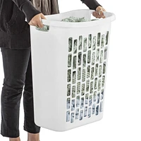 Sterilite Rectangular Open Hamper- White, Each