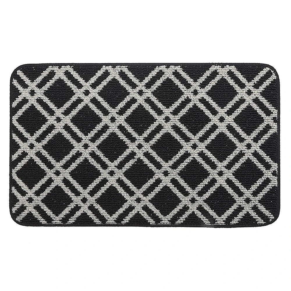 IH Casa Decor Diamond Tufted Floor Mat Asstd 3' X 4' - Set of 4