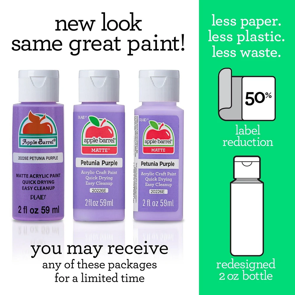 Apple Barrel Multi-Surface Satin Acrylic Paint, 2 oz., Christmas Green, 2 oz Matte Acrylic Paint