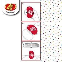 Jelly Belly Hanging Gel Car Air Freshener (Island Punch Scent, 1 Pack), Hanging Gel Car Air Freshener