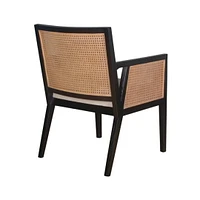 Plata Import Fauteuil de salle à manger Antonia en Noir