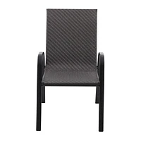 Chaise empilable en osier Mainstays Conception compacte