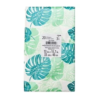 Façon de célébrer! Serviettes en papier à motif de feuilles d'été, 20 pièces