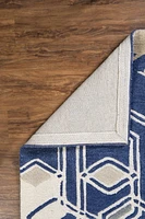 Aspire Wool Impose Ivory & Navy 8' x 11' Area Rug