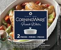 CorningWareMC French WhiteMD Plat de cuisson Plat de cuisson de grès1,41 L