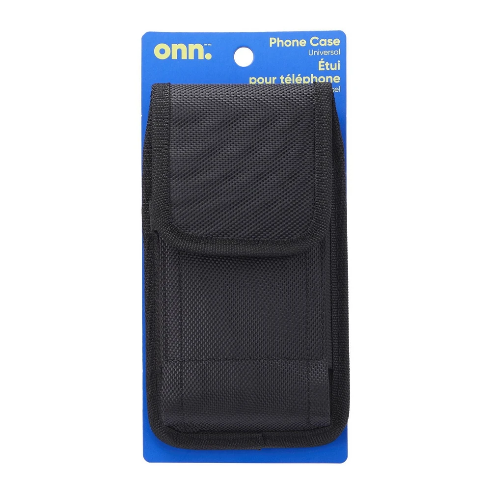 Étui universel léger pour téléphone avec fermeture Velcro de onn. Pour jusqu’à 17 cm (6,7 po)