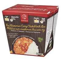 Asiatique Poulet au cari massaman avec riz 280 G Repas Poulet au cari massaman avec riz 280 g Repas