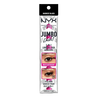 NYX PROFESSIONAL MAKEUP, Faux Cils Jumbo Lash!, Faux cils végétaliens, Réutilisables - EGO-FLARE Faux cils végétaliens