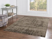 Tapis Bijou Labyrinthe beige et marron de 5 pi x 7 pi 6 po