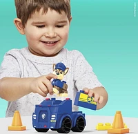 Mega Bloks PAW Patrol Chase's Police Car Building Set, 10 building blocks and special pieces