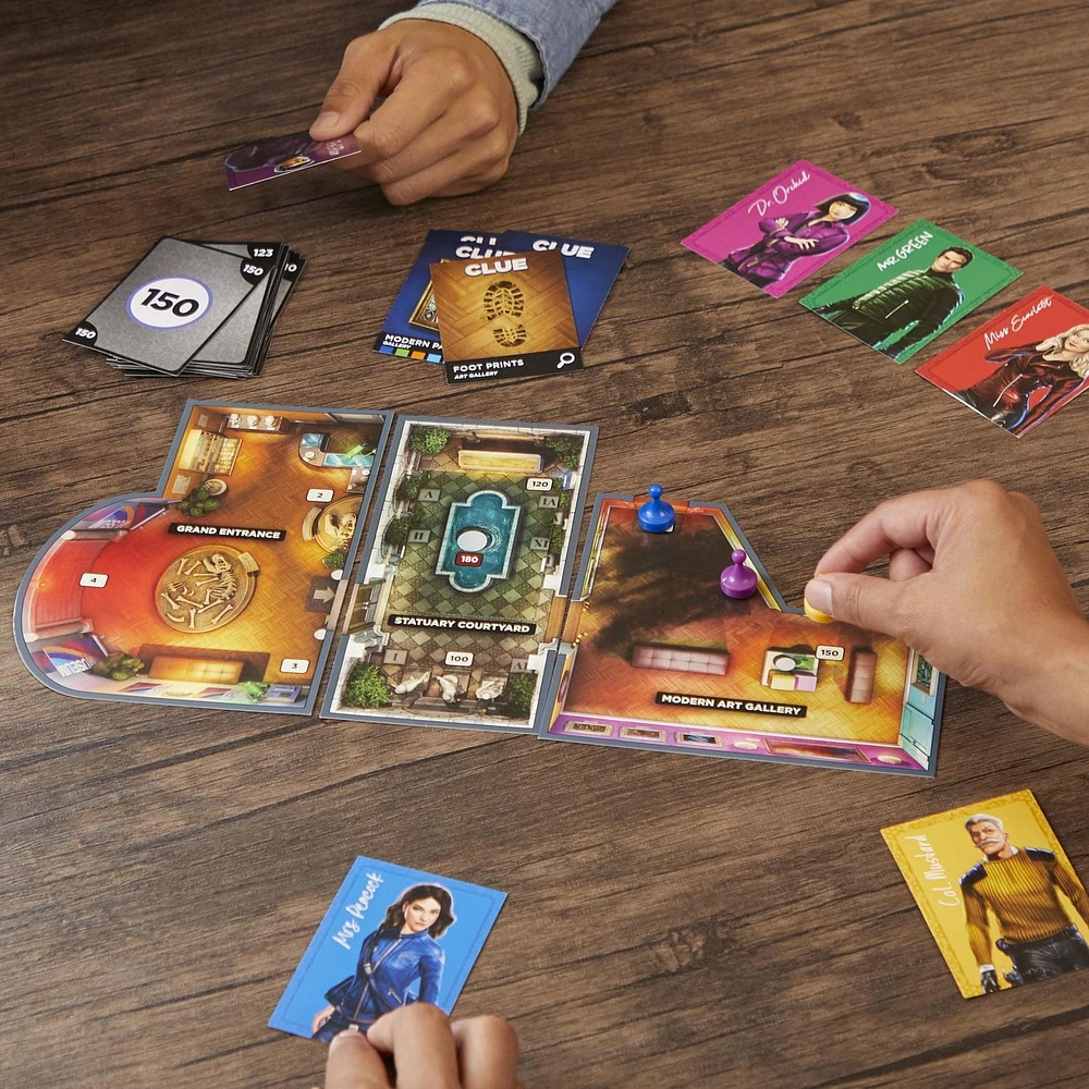 Clue Vol au musée, jeu d'enquête façon Escape Game, jeu de plateau coopératif familial, à partir de 10 ans, 1 à 6 joueurs