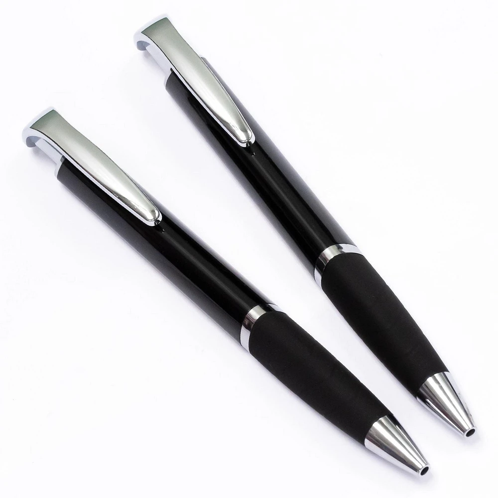 Stylos à encre noire lisse premium 1,0 mm Paq. de 2