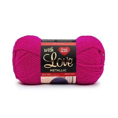 Red Heart® Fil Métallique With Love®, Acrylique #4 Moyen, 4,5oz/127g, 200 Yards