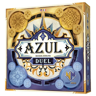Asmodee - Next Move - AZUL-DUEL - Bilingual Board Game English/French - 2 players - Ages 10 and up