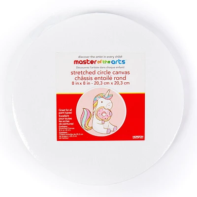 Master of the Arts® Toile tendue ronde de 20,3 cm x 20,3 cm
