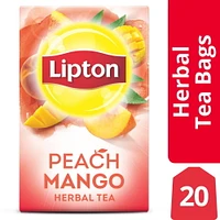 LPT PEACH MANGO 20, Lipton Peach Mango Herbal Tea 20 pack