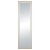 hometrends Miroir de porte en blanc blanchi 14x48po