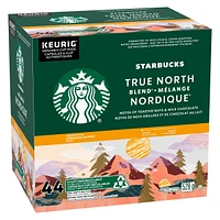 STARBUCKS True North Blend Blonde Roast Ground Coffee K-Cup Pods 44 ct Box