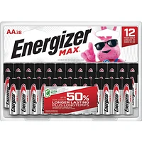 Energizer MAX AA Batteries (38 Pack), Double A Alkaline Batteries, Pack of 38 batteries