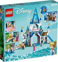 LEGO Disney Princess Le château de Cendrillon et du Prince charmant 43206 Ensemble de construction (365 pièces)