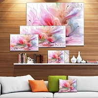 Designart Lovely Painted Floral Design Canvas Wall Art