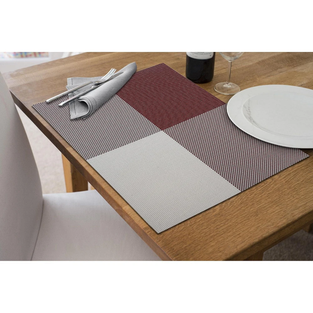 Vinyl Placemat Tempo Rouge - Ensemble De 12