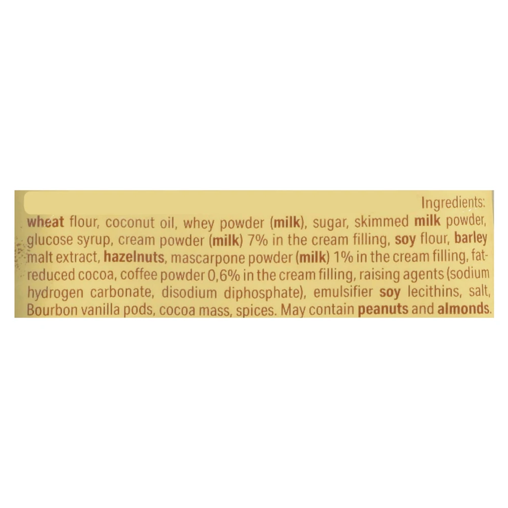 Bouchées de gaufrettes Quadratini de Loacker au tiramisu 220 g
