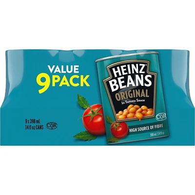 Fèves originales Heinz en sauce tomate 398 ml, Paquet de 9