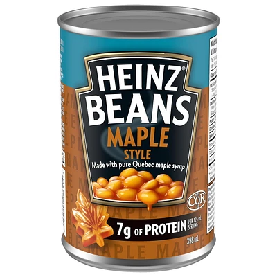 Heinz Maple Style Beans with Pure Quebec Maple Syrup, 398mL