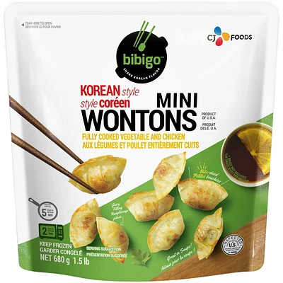 MINI WONTON CHICKEN - FRENCH 680 g, 1,5 lb par sac