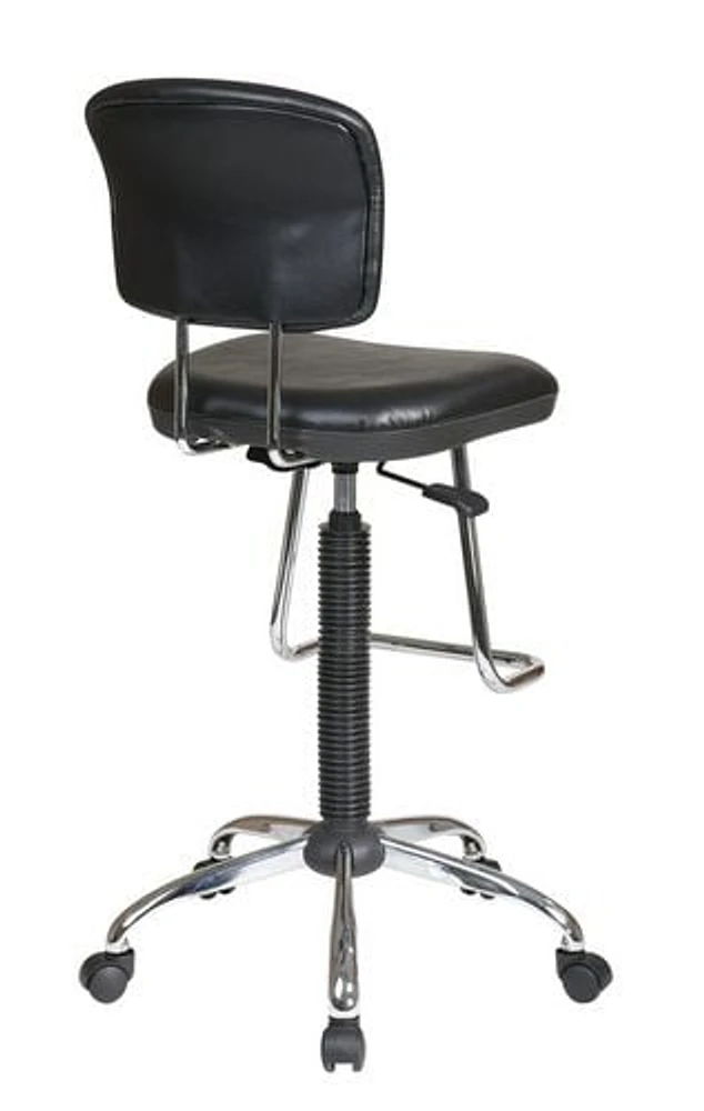 Tabouret économique avec base chromée de Office Star