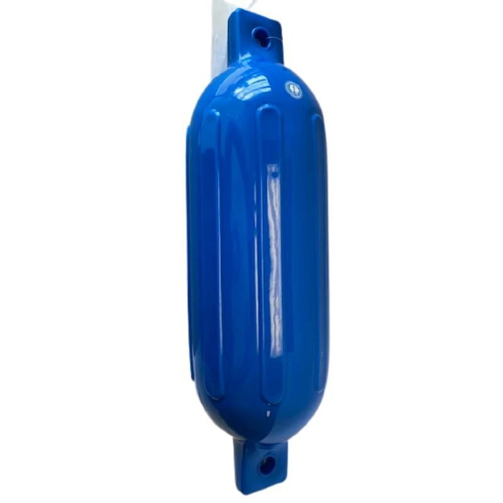 Blue Dog Marine Garde-boue gonflable nervuré pour bateau, 14 x 50,8 cm, pare-chocs de bateau pour amarrage, pare-chocs de quai de bateau ultra doux – Bleu