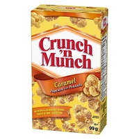 Crunch 'n Munch Caramel Popcorn with Peanuts, 99g package