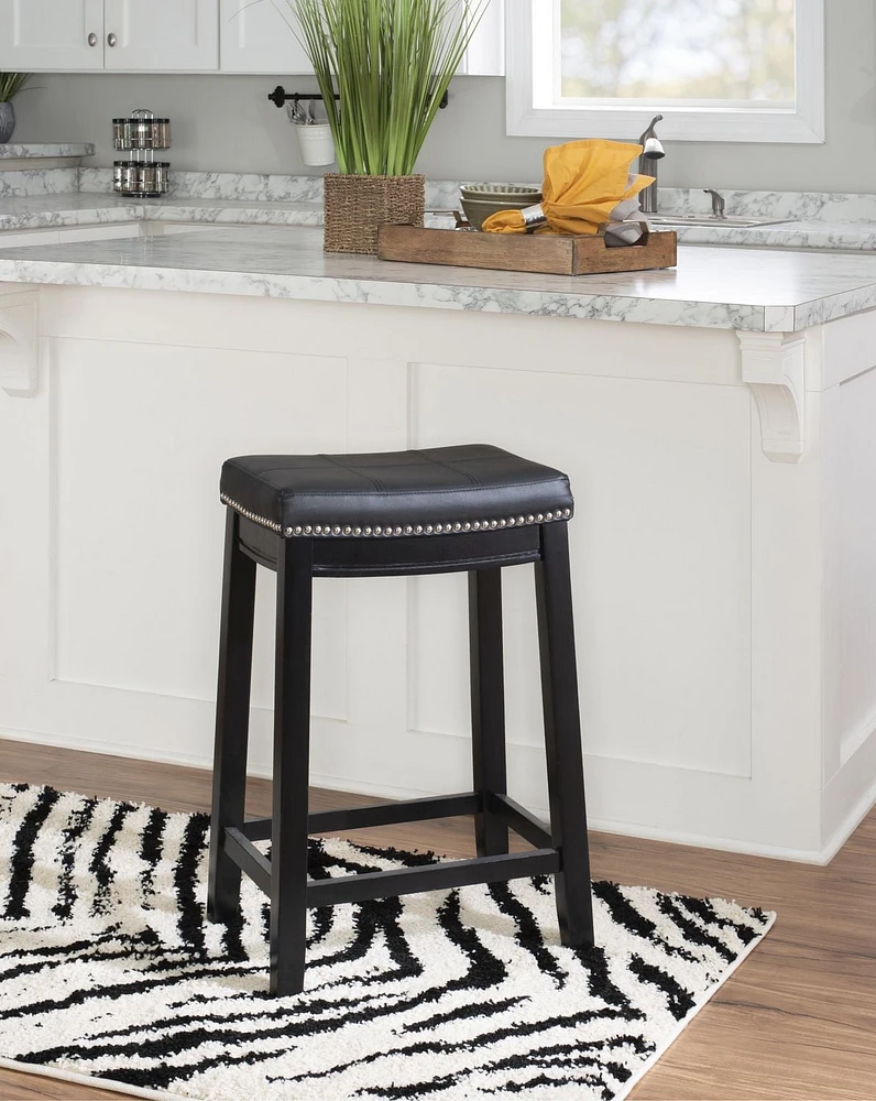 Tabouret de comptoir Warren noir