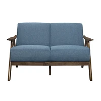 Topline Home Furnishings Blue Loveseat