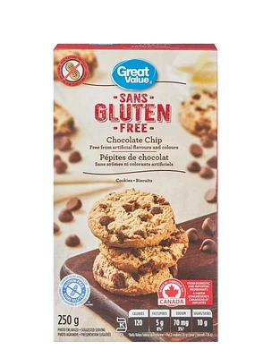 Great Value Chocolate Chip Cookies, 250 g