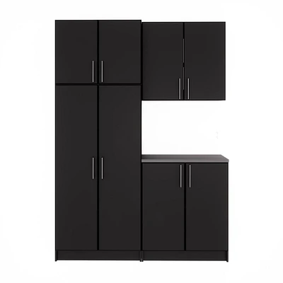 Prepac Black Elite Storage Cabinet Set F - 4 pc