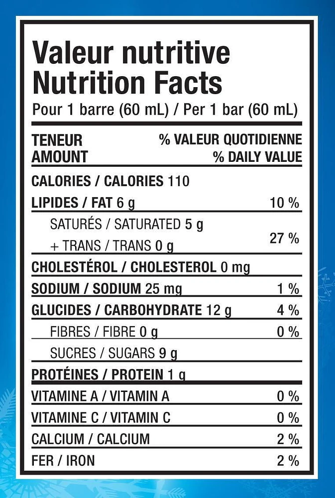 Barres de sorbet à l'orange avec enrobage chocolaté Iceberg