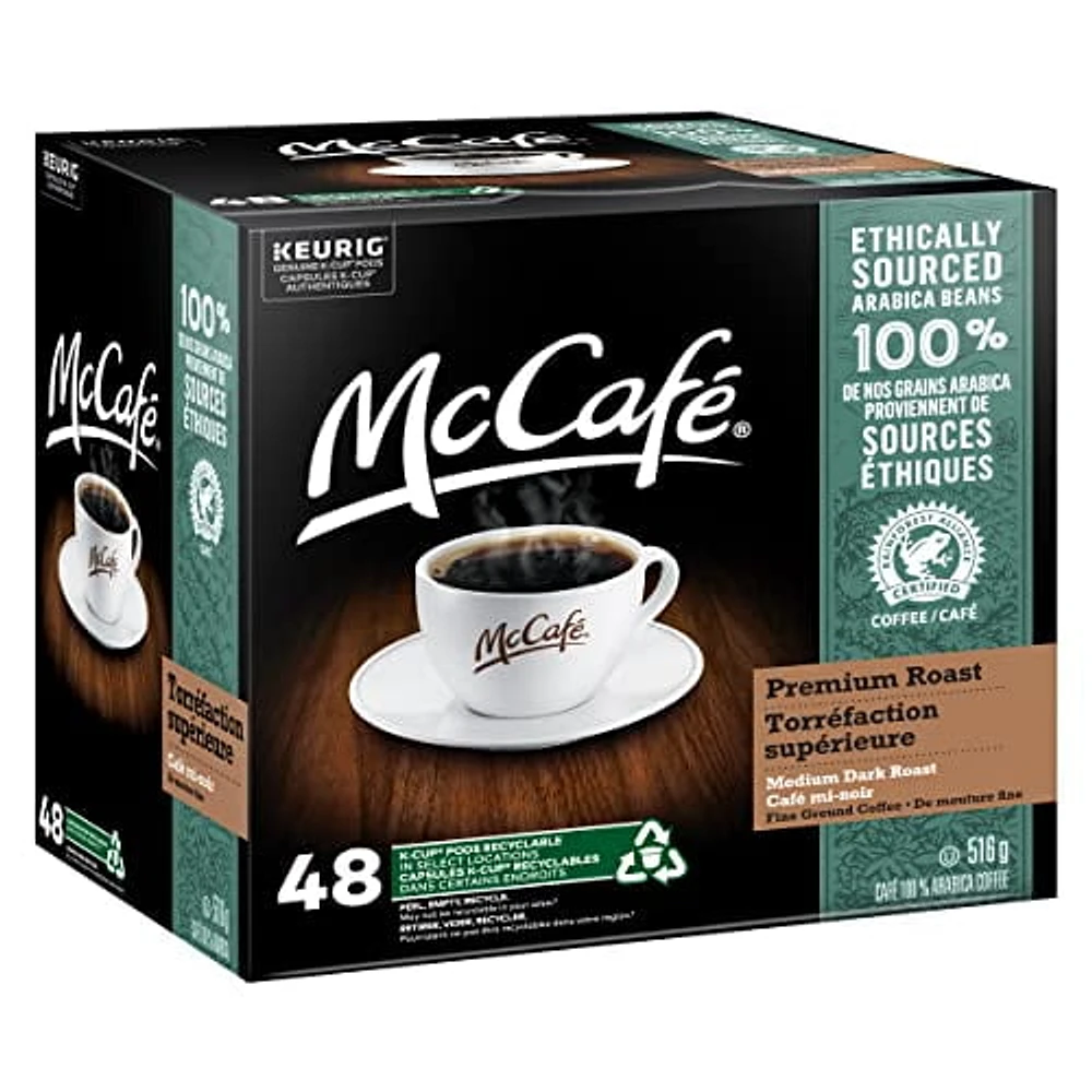 McCafé Premium Medium Dark Roast, K-Cup Coffee Pods, 48 count