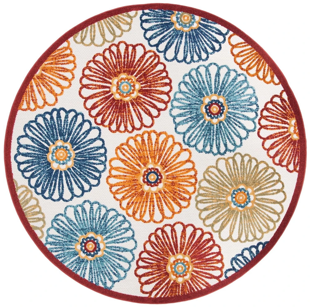 SAFAVIEH Cabana Aria Tapis Floral Extérieur